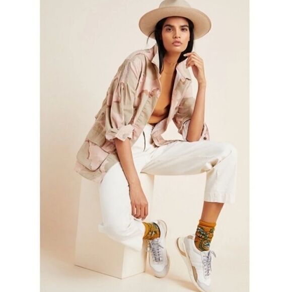 Anthropologie Lida Utility Camo Jacket Oversized Size S - Picture 5 of 10